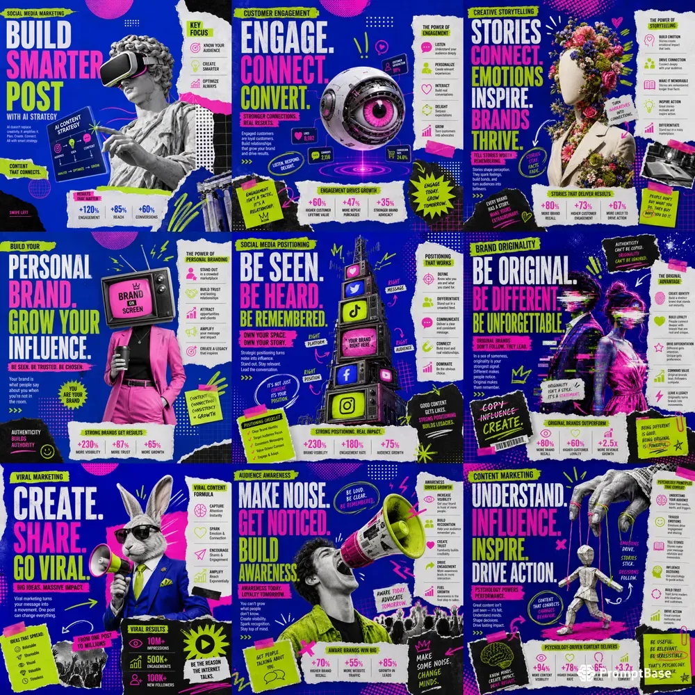 Bold Neon Marketing Carousel Kits