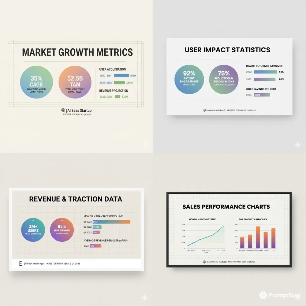 Professional Startup Pitch Frames