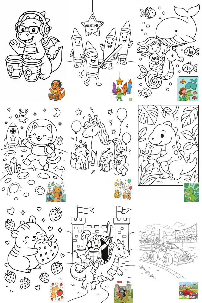 Coloring Books With Gpt4o