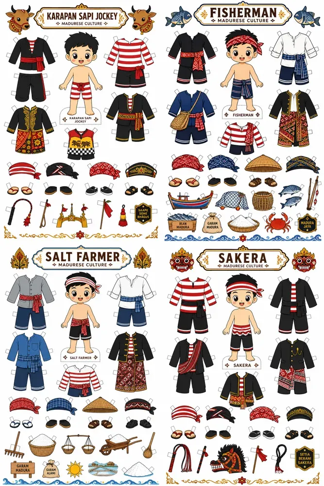 Madurese Paper Doll Generator
