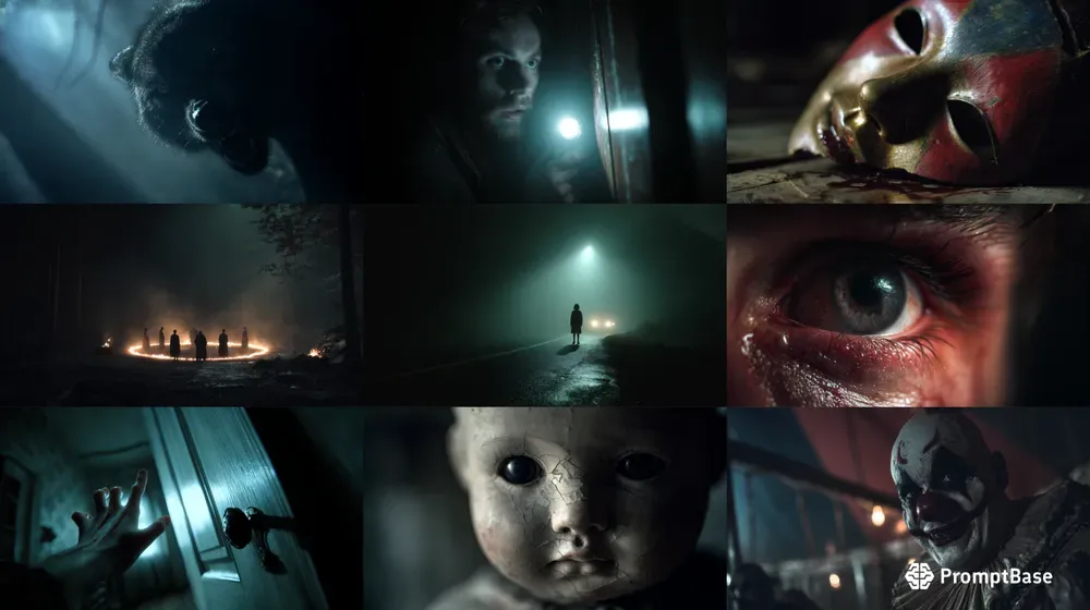 Cinematic Horror Film Stills