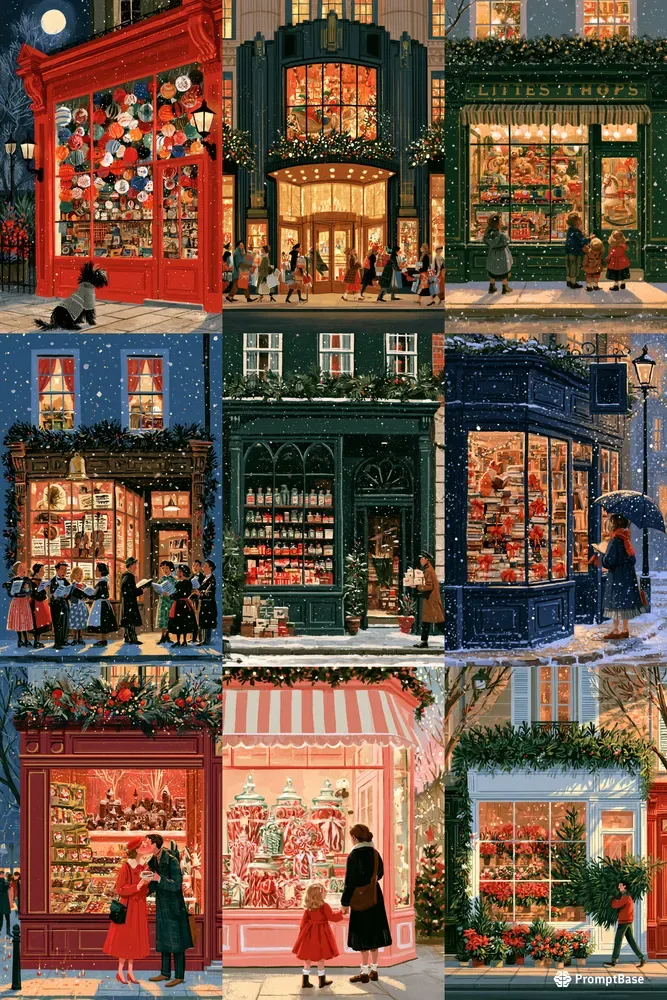 Vintage Christmas Shop Generator