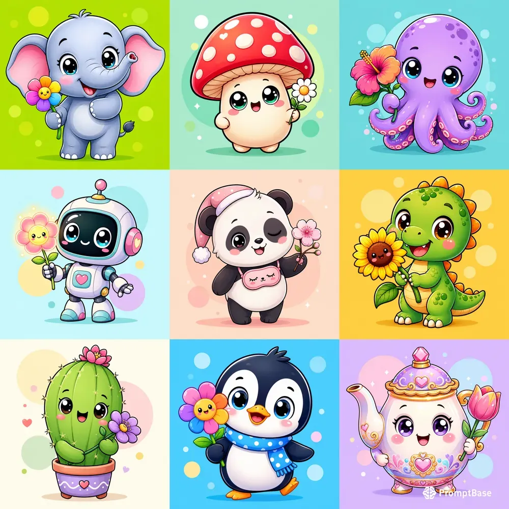 Cute Kawaii Mascot Collections