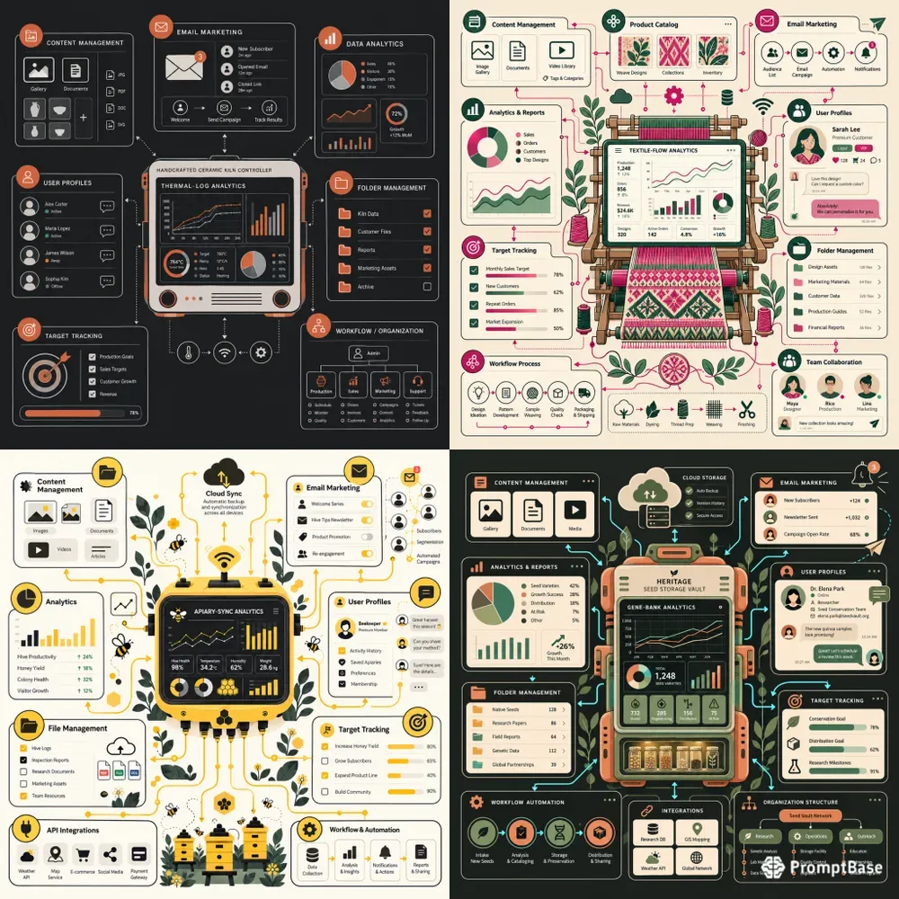 Tech Saas Network Schematic Vector Art