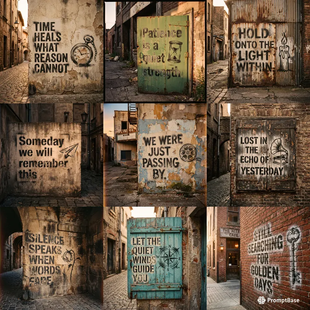 Vintage Street Art Typographies