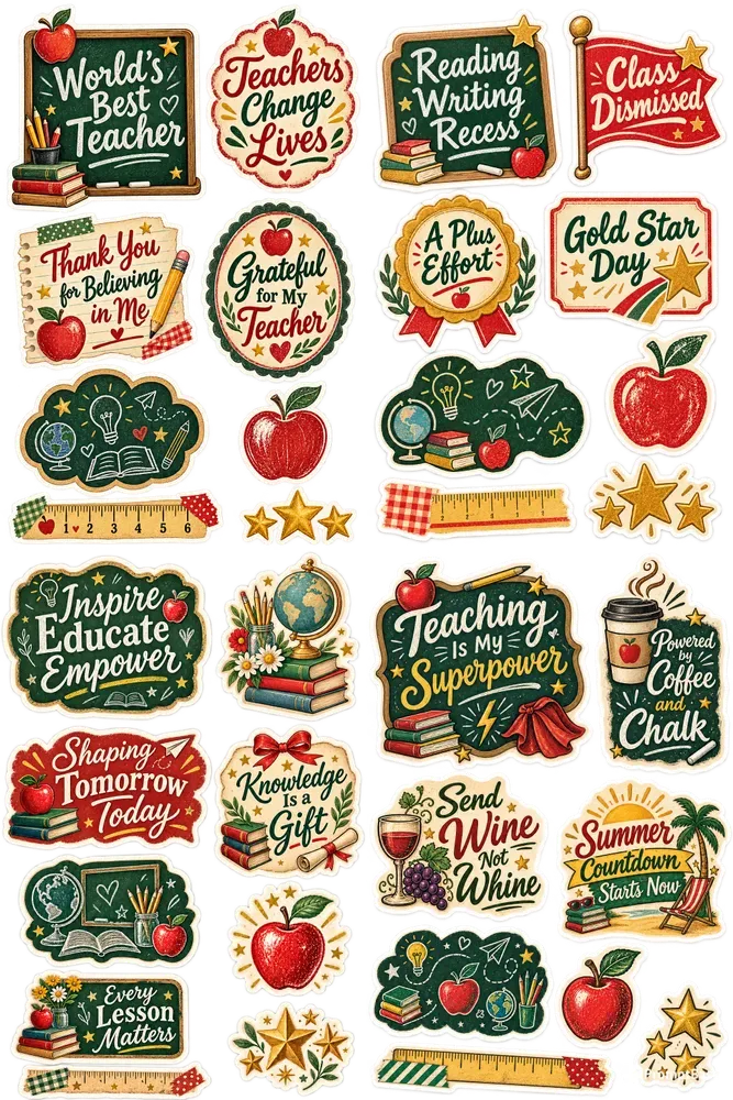 World Teachers Day Quote Stickers Png