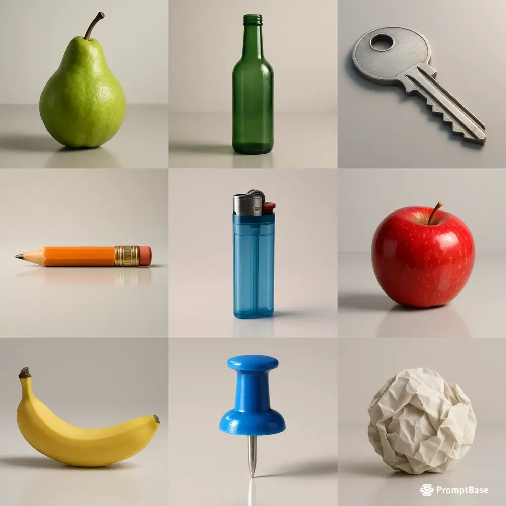 3D Renders Of Simple Everyday Objects