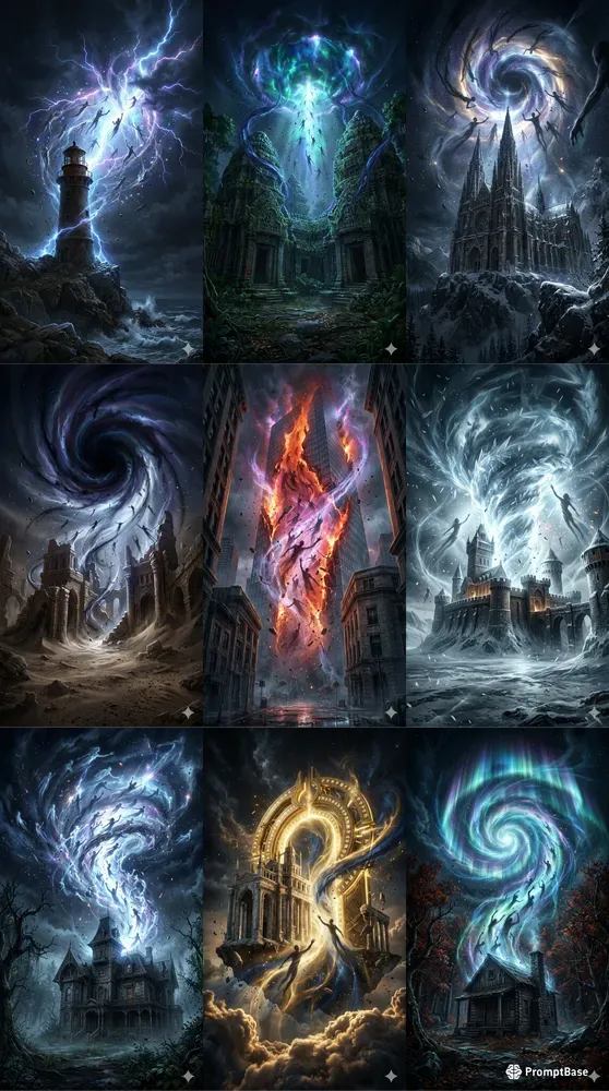 Epic Supernatural Horror Poster Art