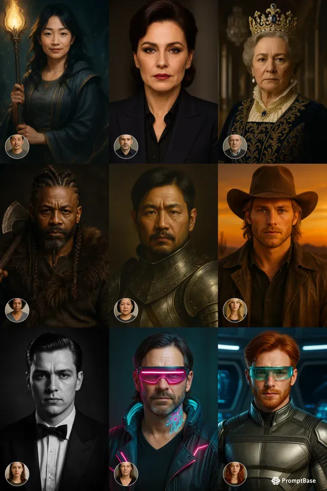 Gender Swap Portrait Transformers