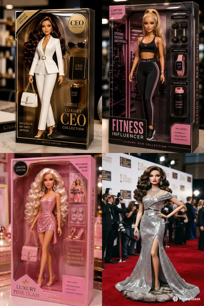 3D Glam Doll Creator Viral Fashion Dolls