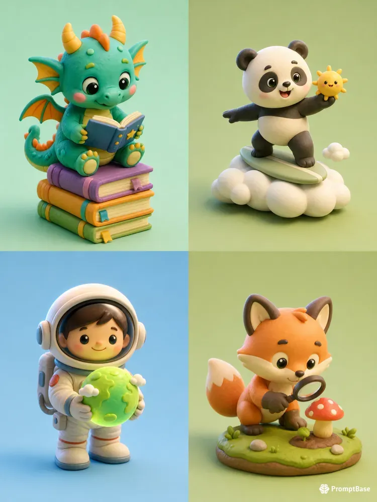 3D Clay Characters