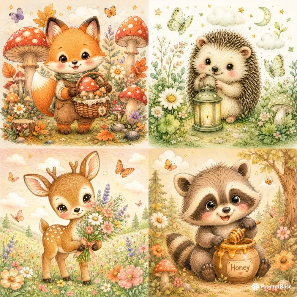 Woodland Baby Animal Generator
