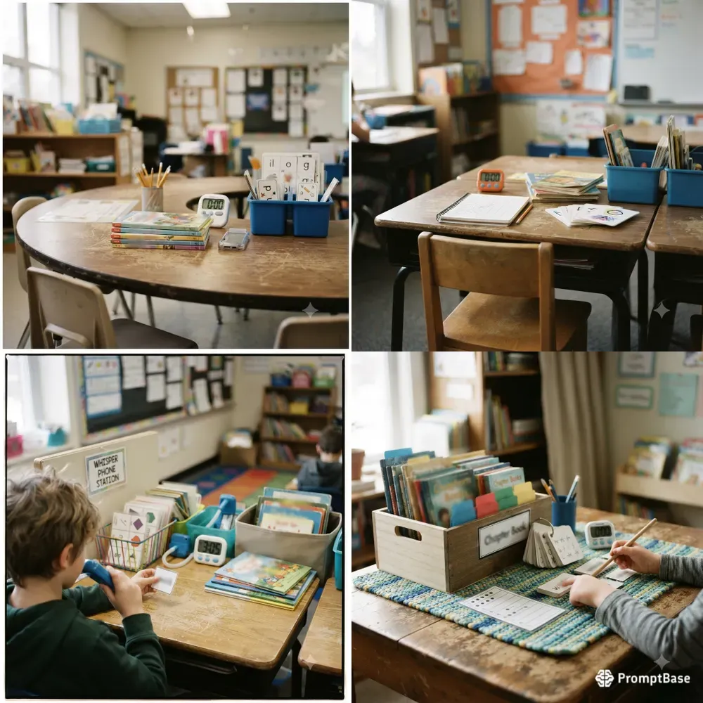 Reading Fluency Station Photo Builders