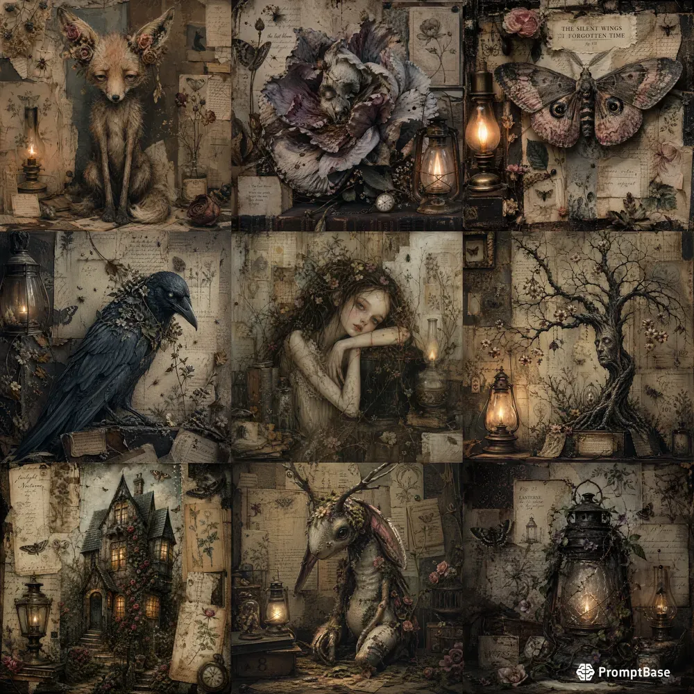 Dark Whimsical Mixed Subjects