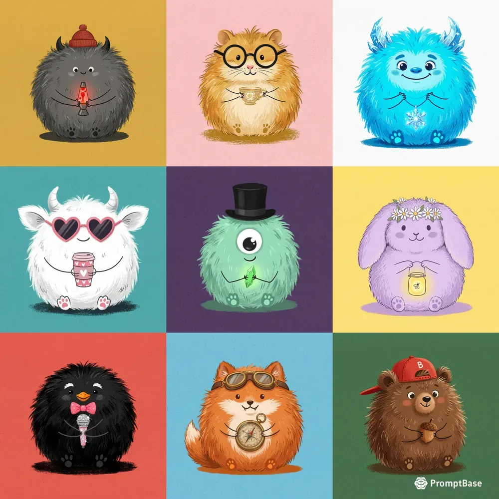 Fluffy Quirky Monsters
