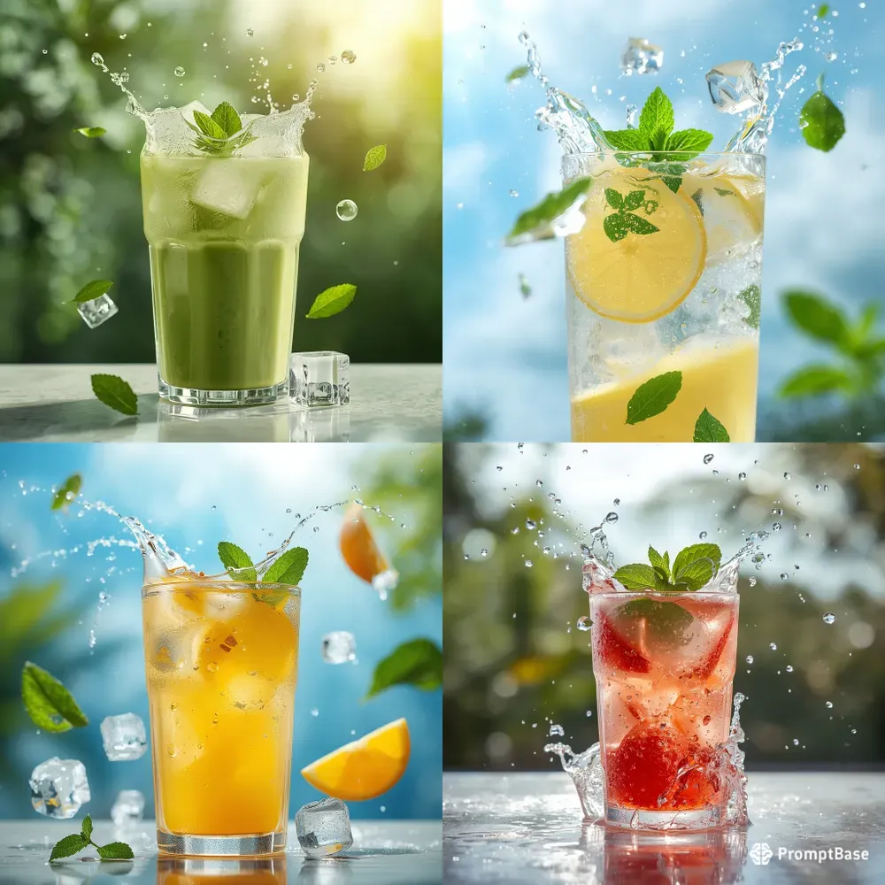 Summer Refreshing Drinks Photography