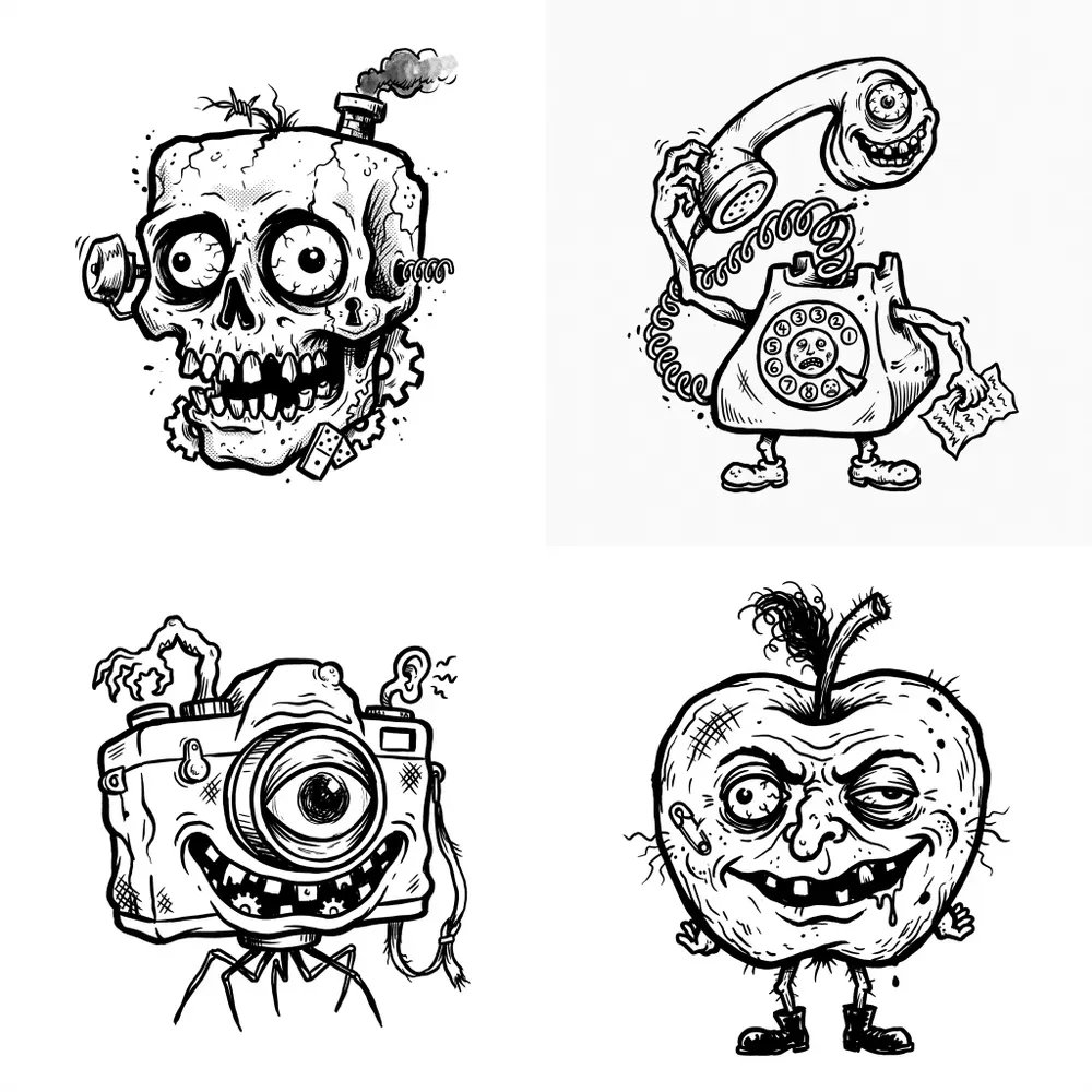 Surreal Cartoon Style Illustrations