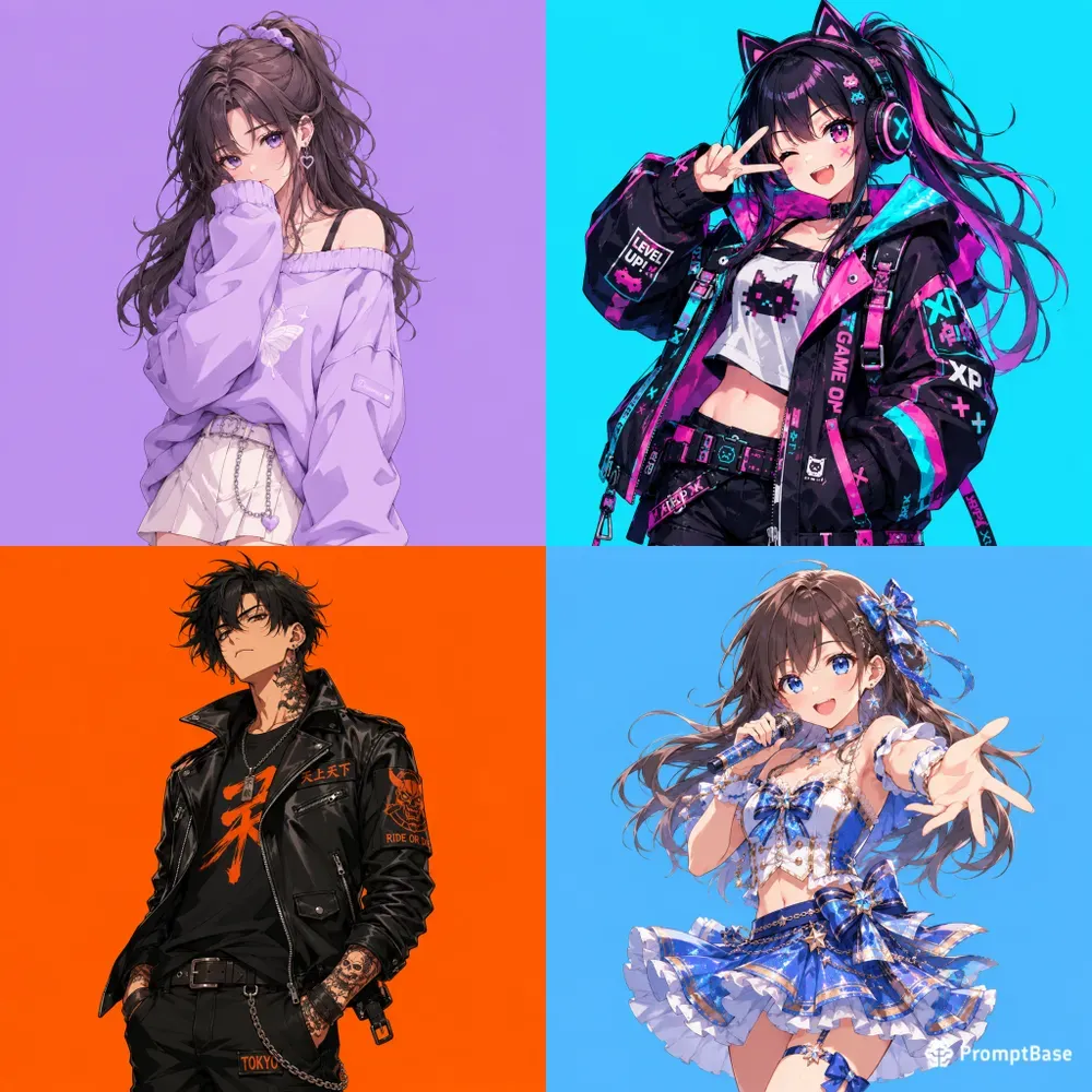 Premium Anime Character Illustrations