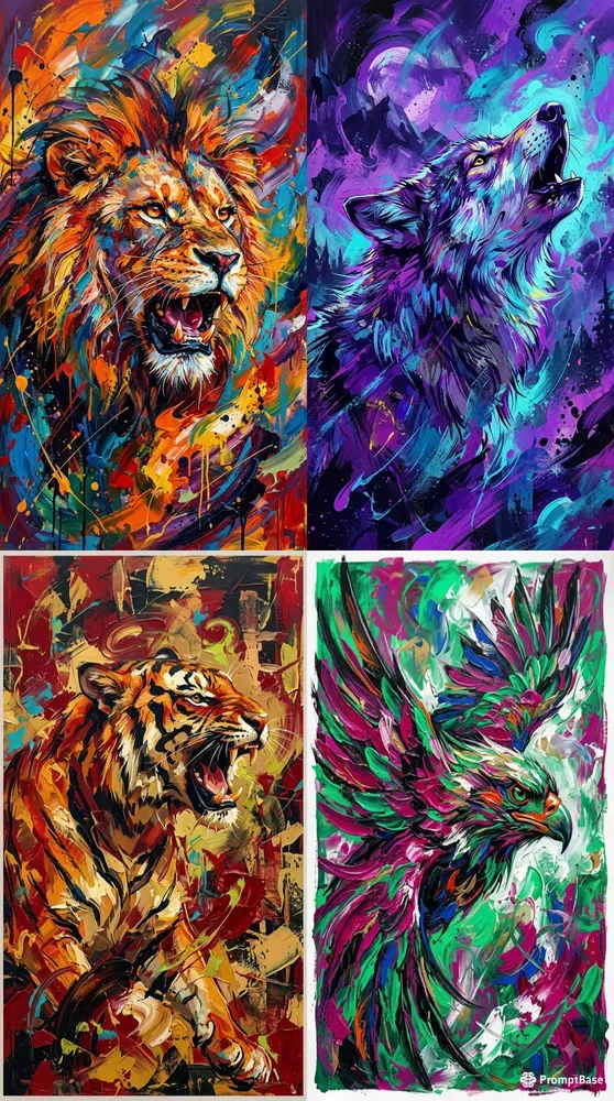 Expressionist Animal Poster Generator