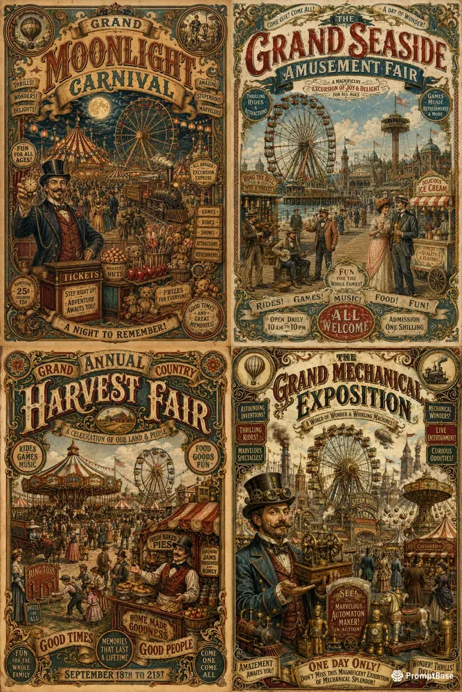 Vintage Fair Poster Collections