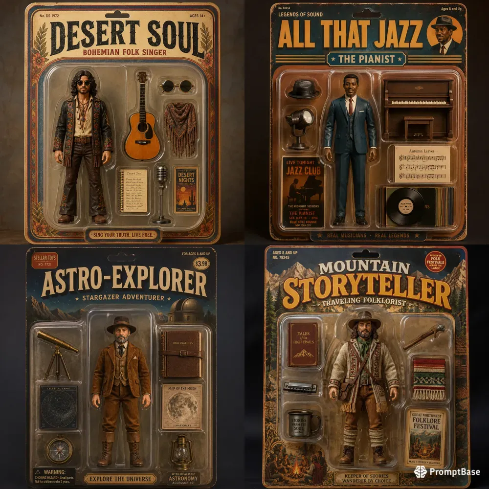 Retro Collectible Figure Generator