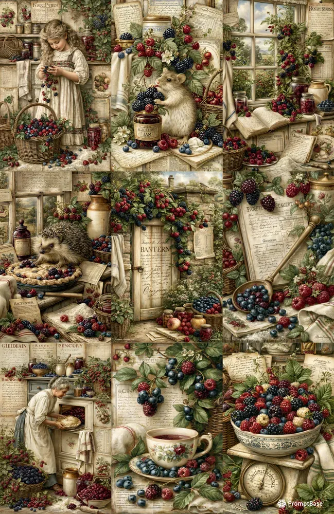 Blackberry Cottage Kitchen Journal Pages