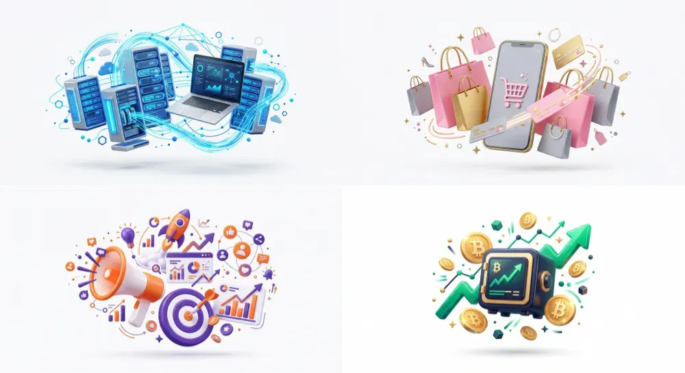 3D Web Hero Graphics