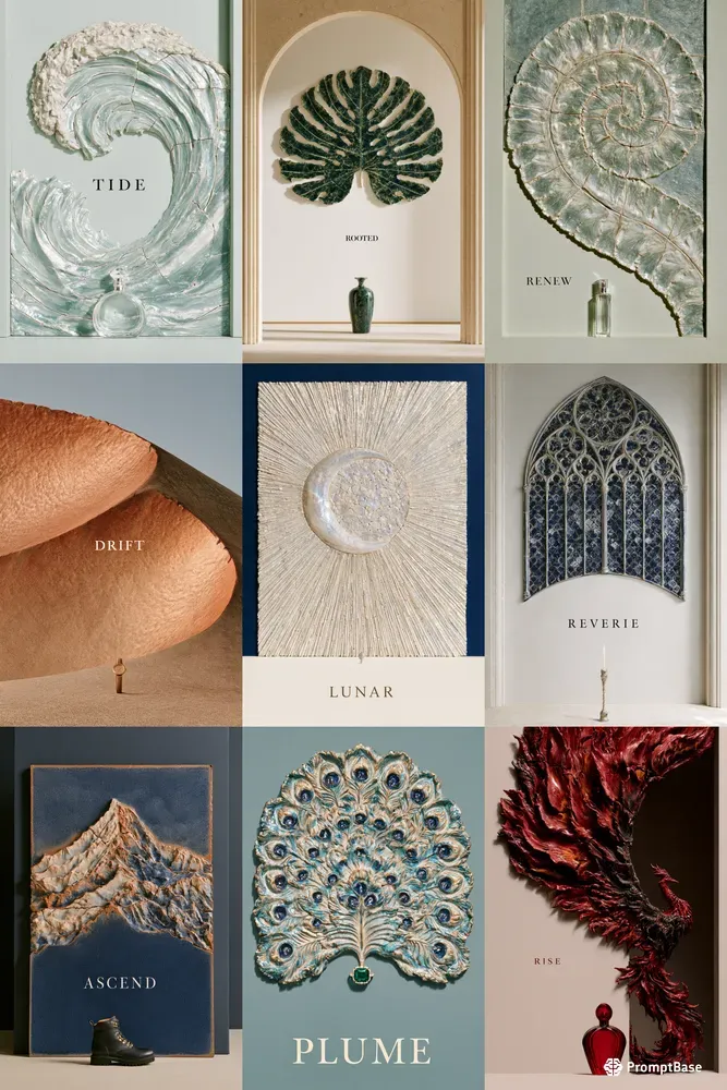 Sculptural Ceramic Posters