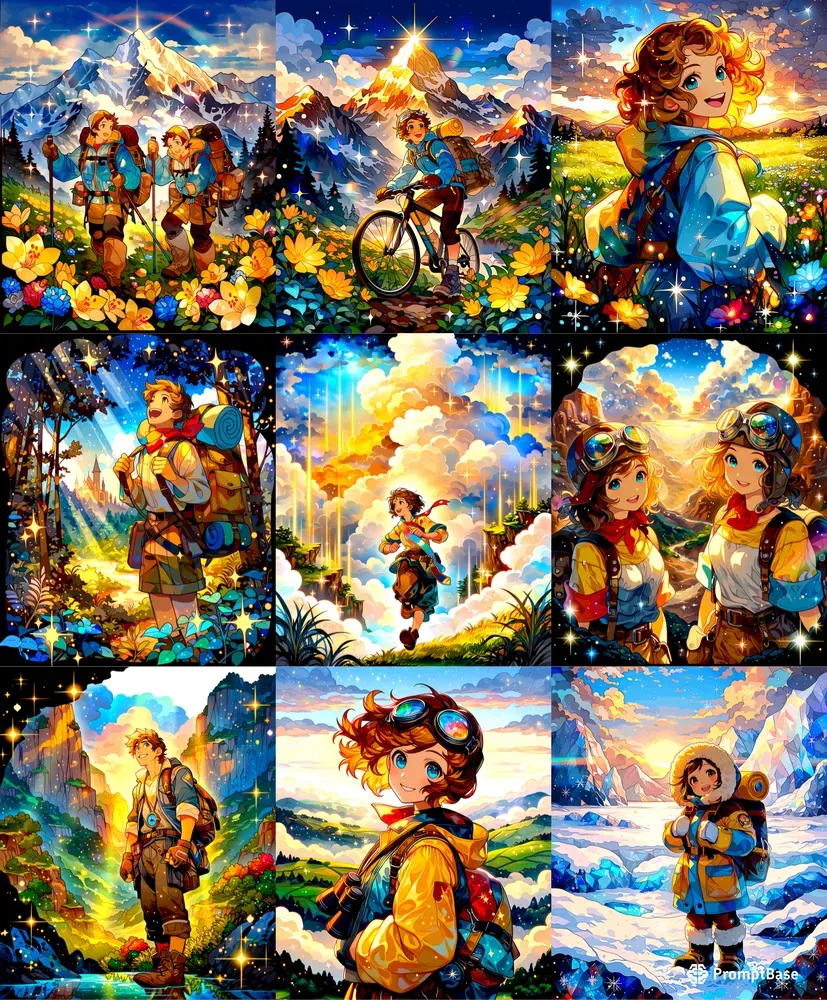 Anime Adventure Scenic Characters