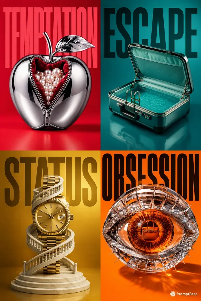 Luxury Pop Ads Surreal Editorials