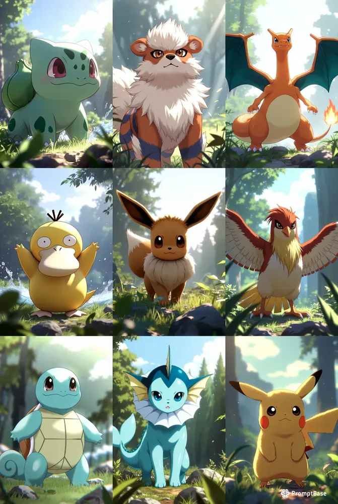 Cinematic Anime Pokemon Hero Scenes