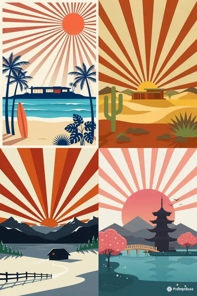 Midcentury Retro Poster Generator