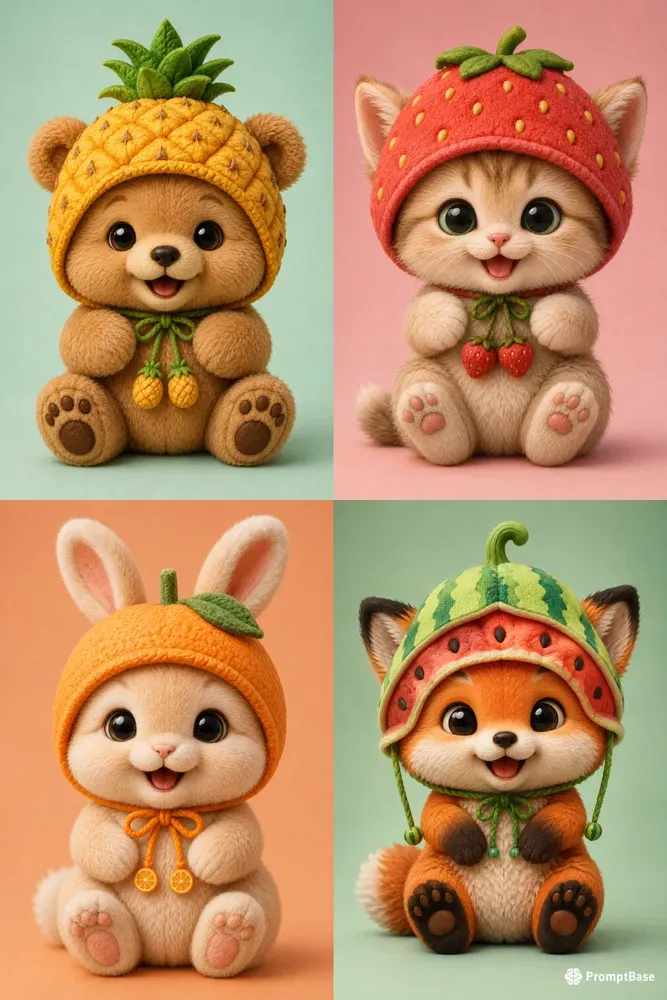 Fruit Hat Baby Critters