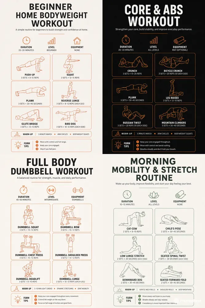 Workout Plan Poster Generator
