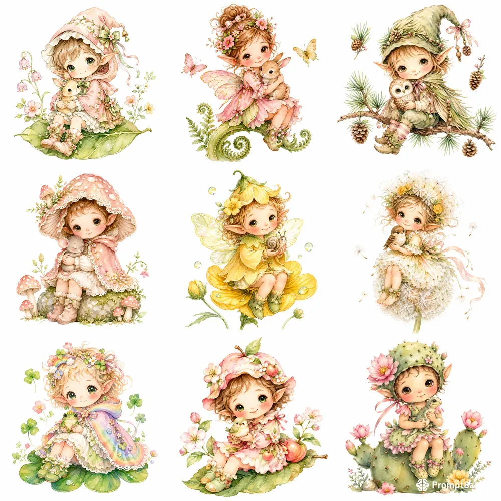 Whimsical Fairytale Storybook Characters