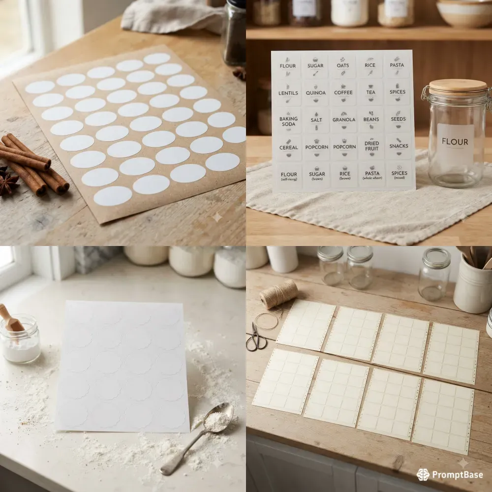 Pantry Label Sticker Sheet Builders