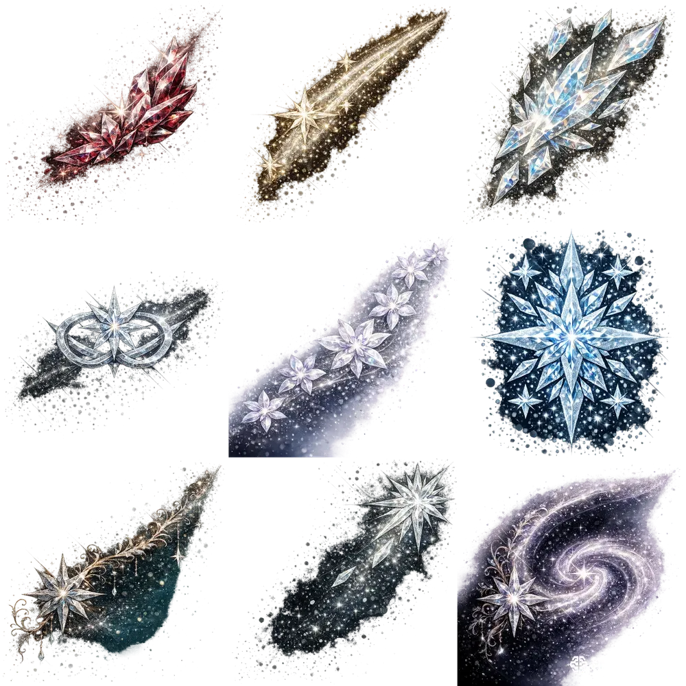Frosted Star Vector Fashion Marketing