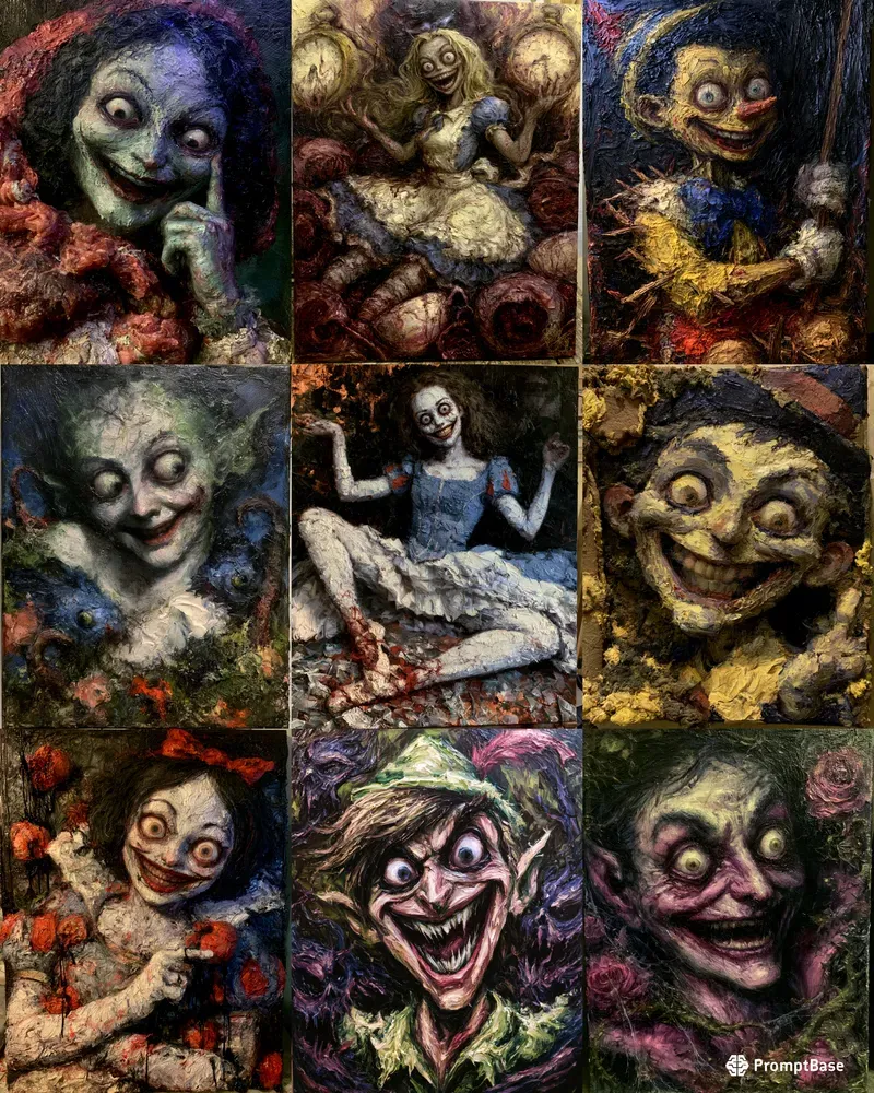 Macabre Grimm Fairytale Portraits