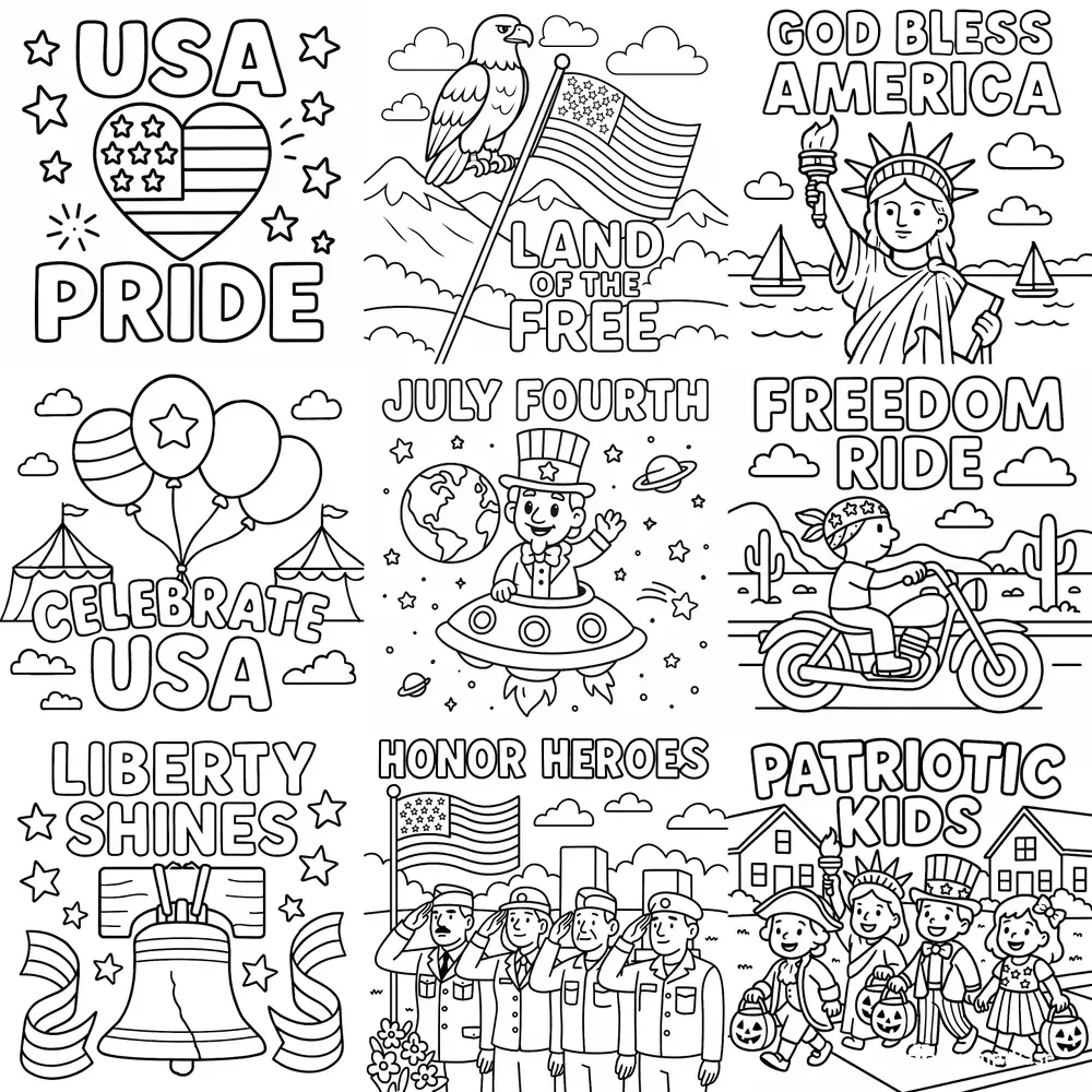 4th Of July Coloring Pages For Kids