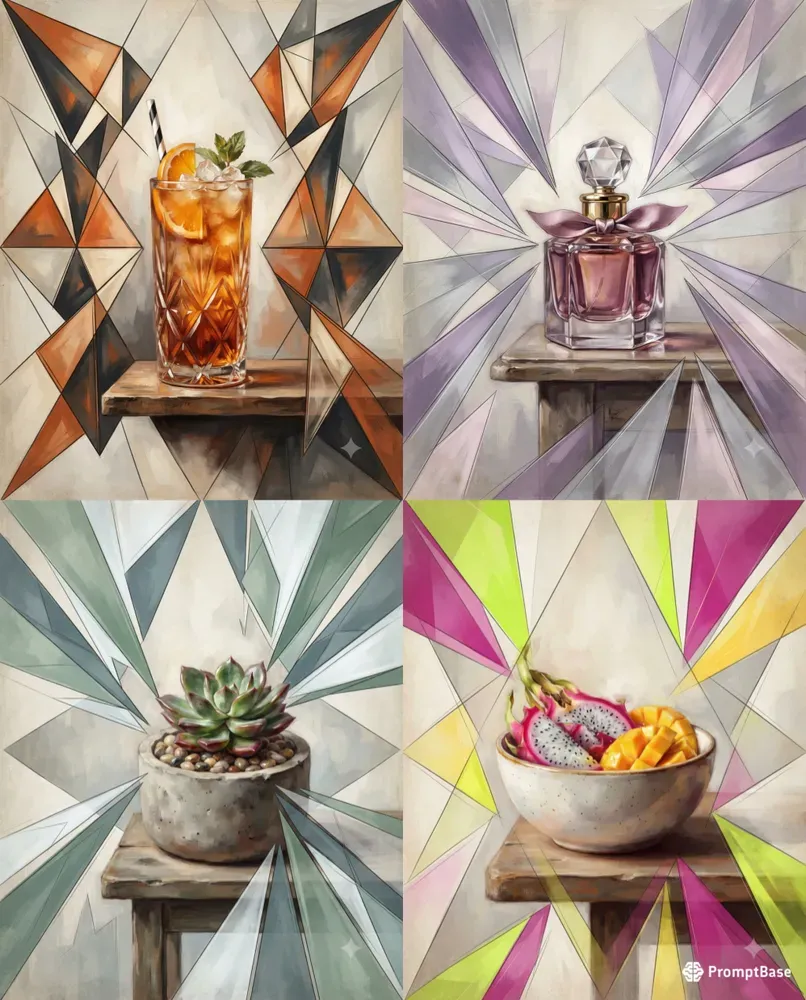 Angular Shard Composition Wall Art