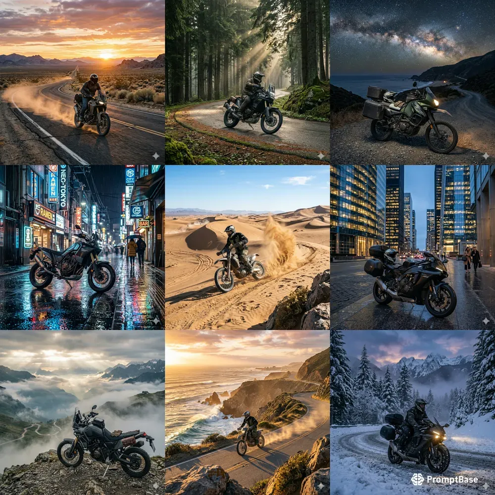 Open Road Motorcycle Photography