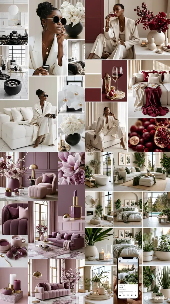 Minimalist Luxury Instagram Collages