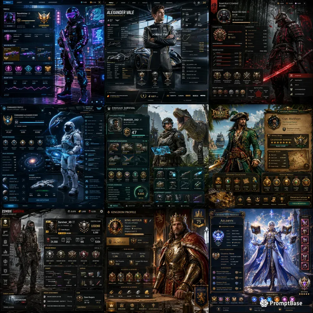 Ultimate Game Profile Showcases