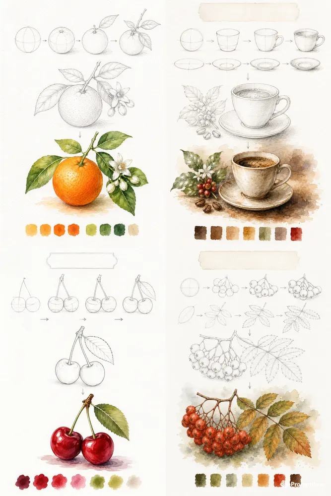 Watercolor Study Sheets