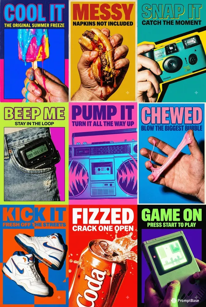 90s Magazine Ad Poster Studios