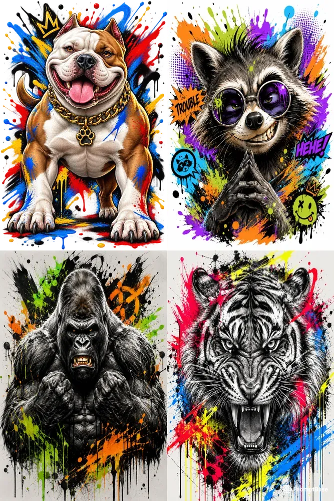 Dynamic Streetwear Tshirt Designs Pro
