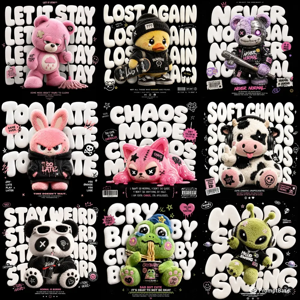 Toycore Plush Streetwear Posters