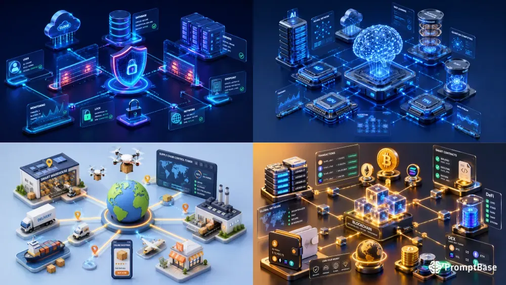 Pro 3D Isometric Tech Infrastructures