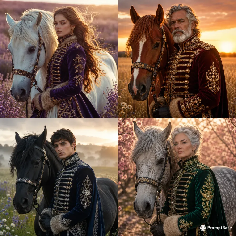 Ornate Rider Portraits