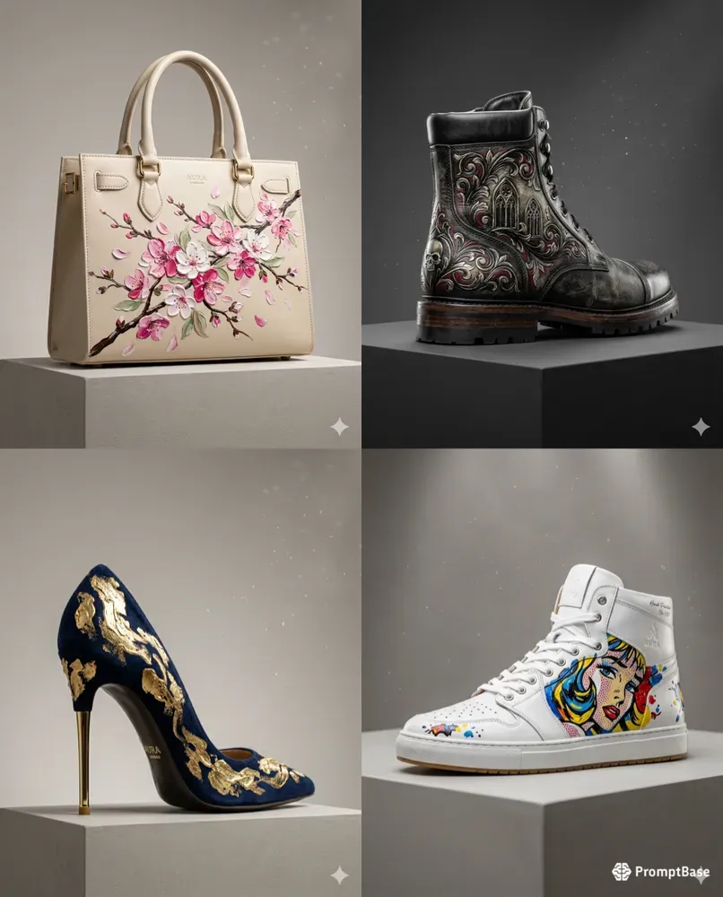 Handpainted Luxury Accessory Mockups